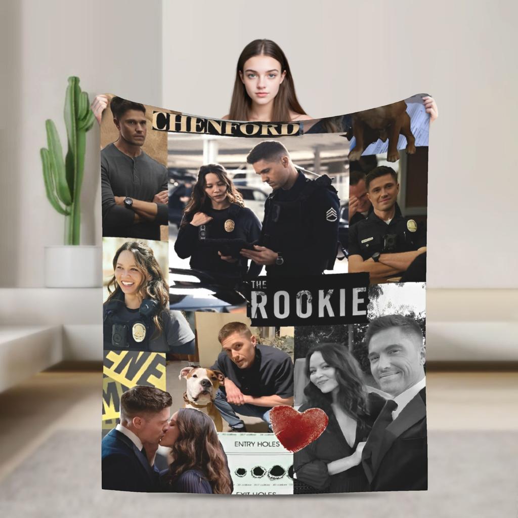 Tim Bradford Rookie Blankets Fleece Soft Throw Blankets for Airplane Travel Bed Rug