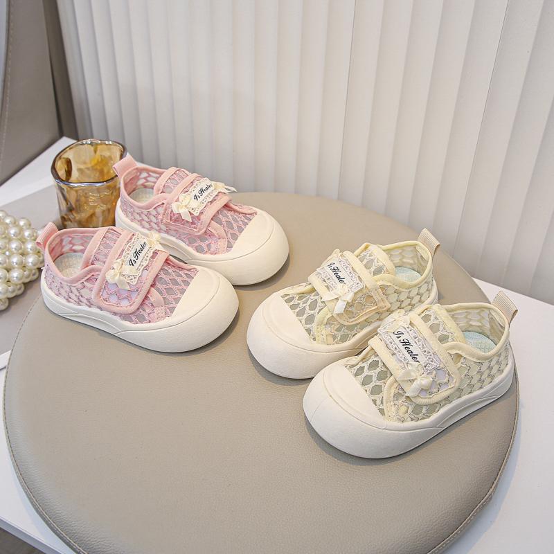 Girls Casual Shoes Toes Capped Princess Kids Mesh Shoes Breathable Soft Sole 2025 Brand New Children Princess Shoes Versatile