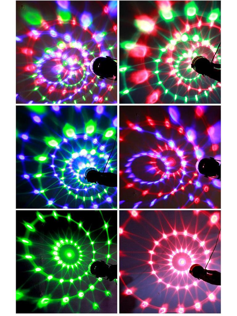 Bluetooth Music Stand with USB 5V: Seven-Color Rotating Sound-Controlled Magic Ball Stage Light