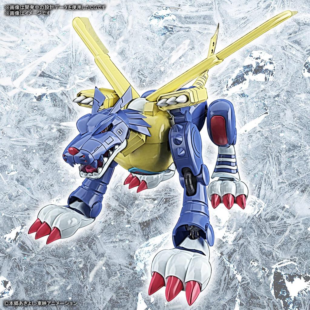 BANDAI SPIRITS Standard Digimon Adventure Metall Garurumon Kunststoffmodell Figuraufstieg Farbcodiert