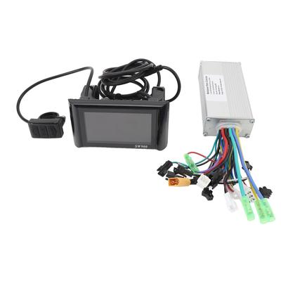 Controlador de Motor Sem Escovas 36V 48V 60V 500W 28A 5530 com Painel de Display LCD SW900 Bicicleta Elétrica