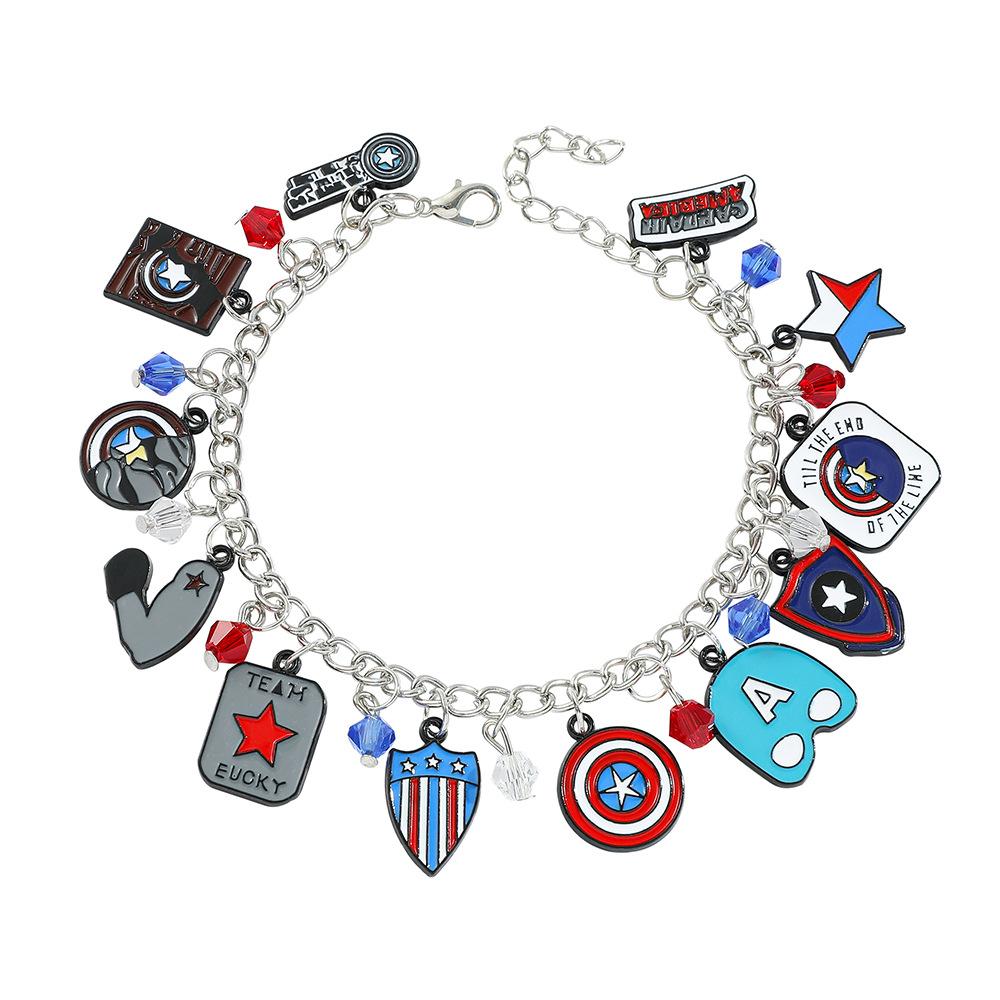 Halloween Anime Cartoon Theme Adjustable Superhero Character Bracelet Accessory