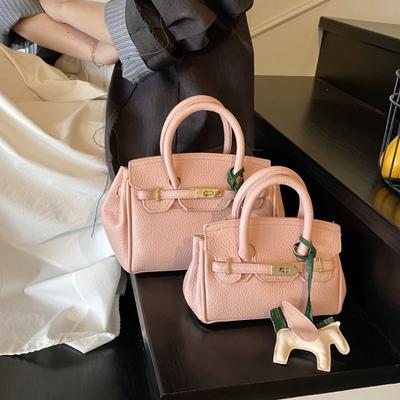 Premium Texture Bag Women's Bag Fashion Versatile Style Messenger Bag Work Commuter Women's Handbag Platinum Bag