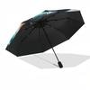 1pc Moonlit Yin-Yang Owl Umbrella with Plastic Handle,Suitable for All Seasons Home Travel Outdoor UmbrellaDD1747