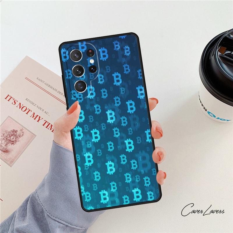 Bitcoin phone case For Samsung Galaxy S24 S25 S23 S22 Ultra Note 10 20 Plus S20 S21 FE Cover