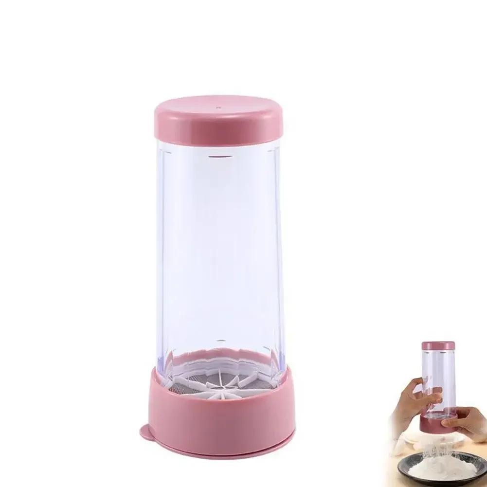 

Kitchen Accessories Handheld Rotating Flour Sieve Sugar Shaker Dispenser