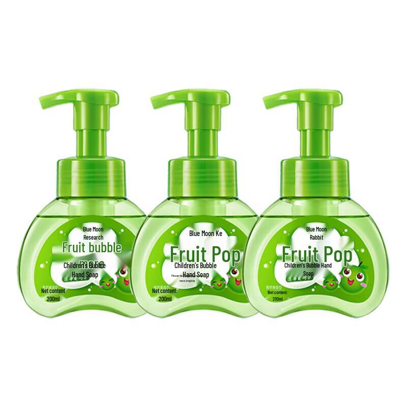 

Blue Moon Kids Fruit Foam Hand Soap (Green Apple, 3 x 200ml)