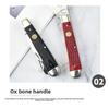 Dual Grafting Knife – 7Cr17MoV+440 Mirror Blade + White Copper & Ox Bone – Garden, Budding, Pruning