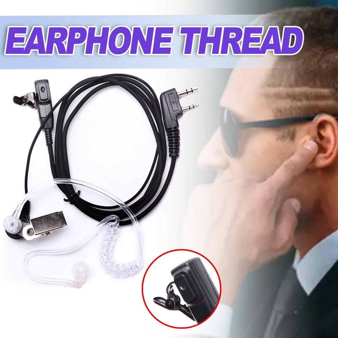 

Lvye 2 Pin Security Air Tube Гарнитура Скрытый наушник Микрофон для радио 888S/5R