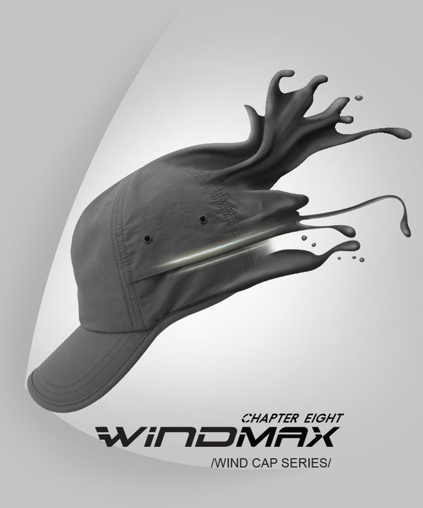 Chaebteoeis Big Size Windmax Ball Cap Charcoal 60, 62Cm