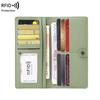 Minimalistyczny Ultracienki Portfel Damski Długi RFID PU Podwójnie Składany Portfel Wielofunkcyjny Woreczek na Monety Karty Kredytowe Torba Ręczna