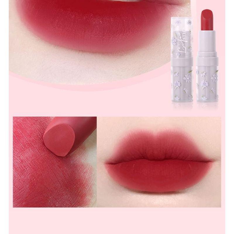 MANSLY - Flower Light Color Soft Matte Lipstick - 4 Colors