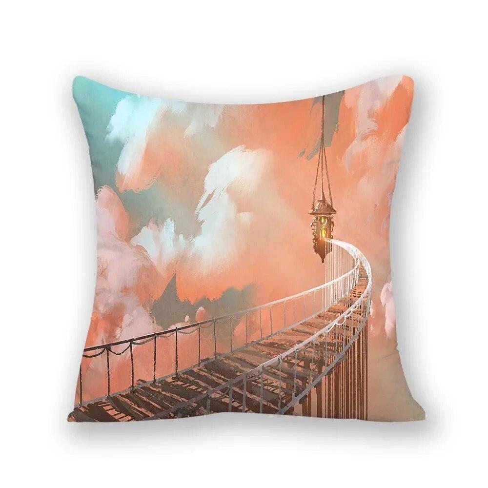 

Наволочка для домашнего декора, квадратная наволочка, облако, мультяшная звезда, декоративная подушка 40x40cm