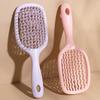 Hair Brush with Air Cushion Hollow Design Scalp Protection Detangling Styling Massage All Hair Types Ventilation Holes