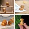 1/2pcs New Mini Wood Carving Chinese New Year Horse Ornaments Zodiac Statue Cute Horse Decor Office Desktop Decor Car Decoration