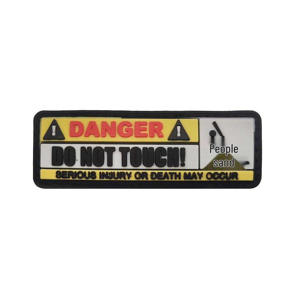 Sea Customer Creative Morale PVC Patch: Outdoor Warning Sticker Armband