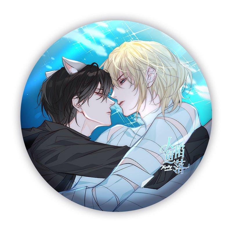 The Falling Merman |  Deep Ocean & Companion Badge Set Badge Set