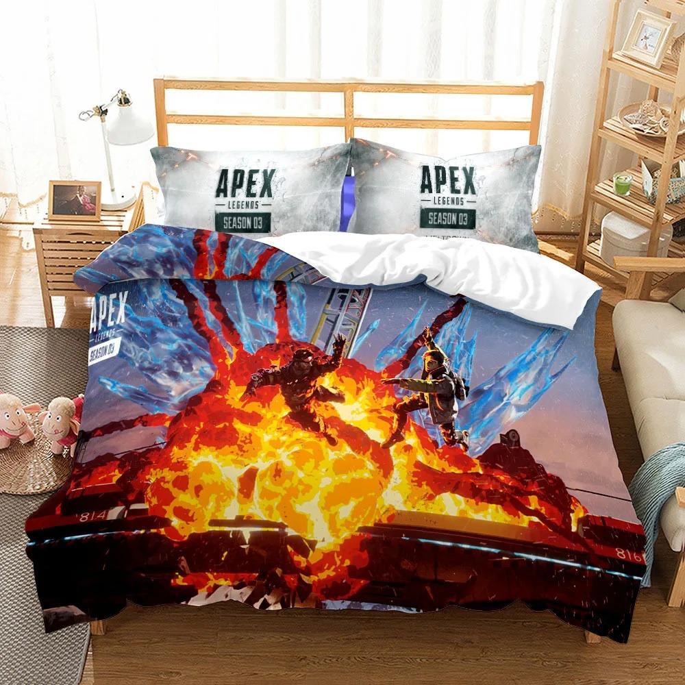 Comforter Game Characters Apex Gamer Apex Bedding Sets For Teenagers & Adults 3D Printed