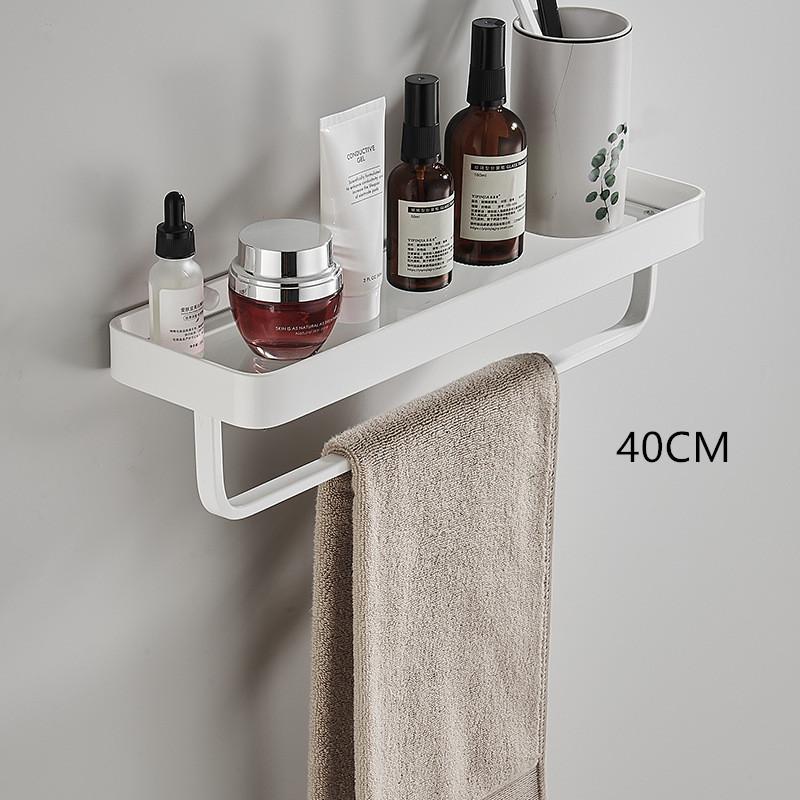 Bathroom Storage Organizer Bathroom Shelf Aluminum White Glass Shelf Bathroom Corner Shelf Wall Mounted Kitchen Storage Holder