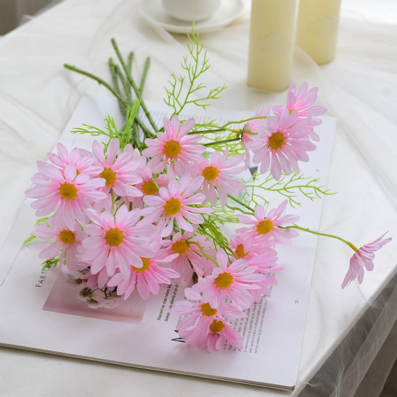 Artificial Bouquet Chamomile For Outdoor Events Home Decor Photography Use