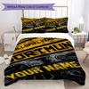 Custom Name Dortmund Pattern Bedding uilt Set uilt Cover Pillowcase Home Decoration Birthday Gift (1*duvet cover+2*pillowcase without core)