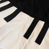 Vintage Black & White Piano Design Skirt - Retro Summer Art Style