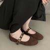 Fashion Bailamos Women Flat Bottom Ballet Shoes Female 2024 Band Retro Shallow Mouth Women's Shoes Mujer