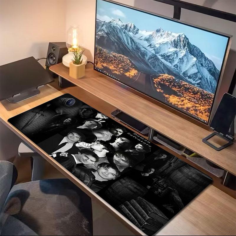 Damon Salvatore Collage Large Size Mouse Pad Large Gaming Table Cushion Nonslip Laptop Tablet Big Mousepad Xxl Mat Mini Pc Playmat With Lock Edge