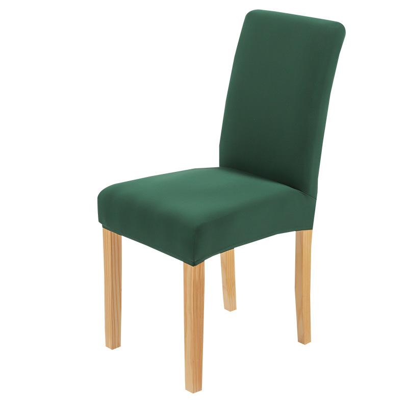 Chair Cover Household Half-Pack One-Piece Solid Color Simple Polished Dining Chair Cover Hotel Home Dust Cover