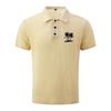 Men's Summer High-End Mesh Ice Silk Short Sleeve T-Shirt Breathable Lightweight Polo Shirt with Embroidered Design Suitable for Casual Wear