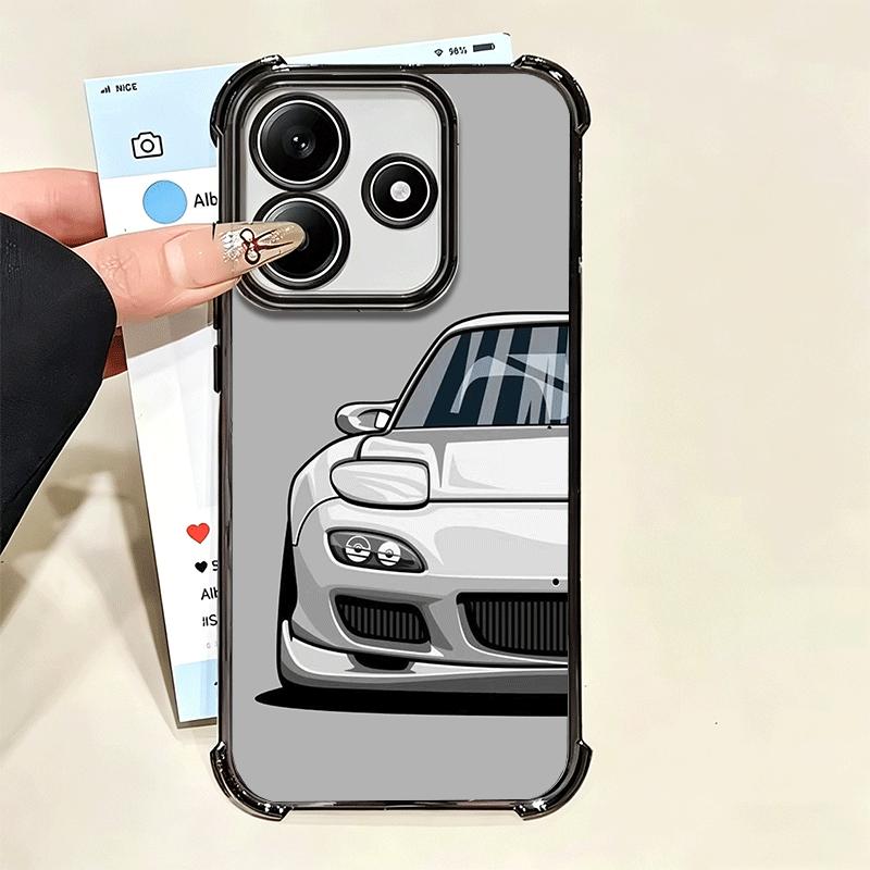 Simple Japanese Sports Cars Pattern Soft Phone Case For Xiaomi Poco X7 X8 Pro Max X6 X5 X3 F8 Ultra F7 M8 M7 M5S Redmi 15C 15A 1