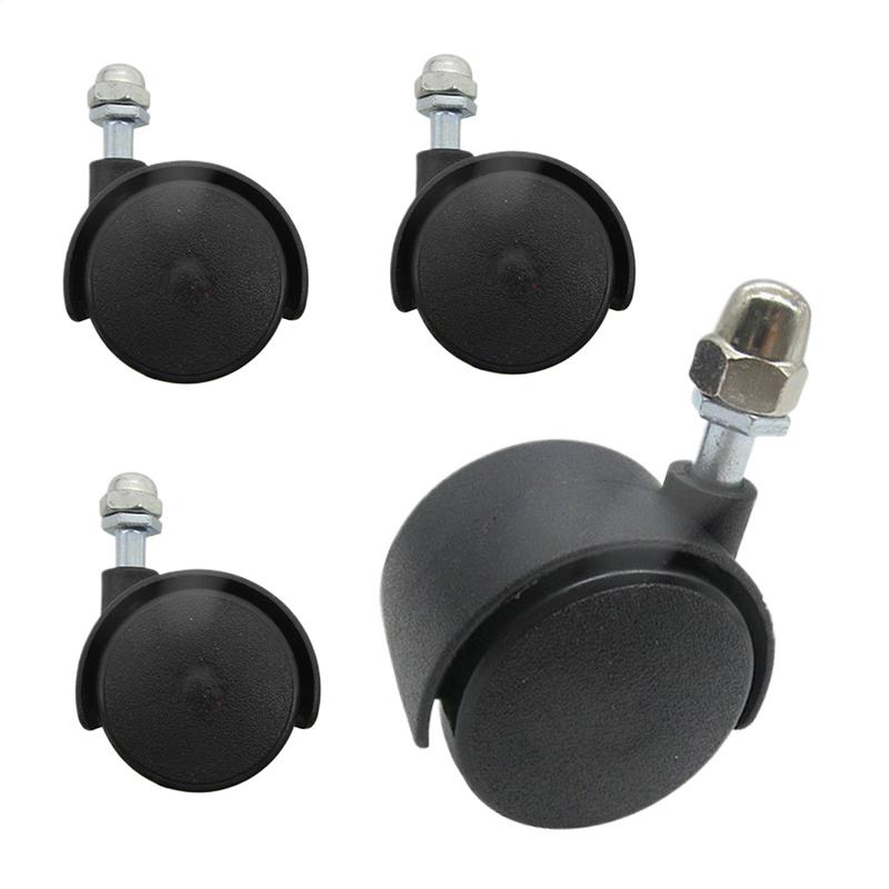 Rodízios para cadeira giratória, conjunto de 4 peças, rodas para aquecedor a óleo com design espiral, rodízios básicos para cadeiras, rodízios para aquecedores elétricos de chão.