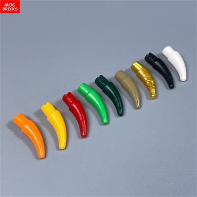 Non-Toxic 30Pcs Moc Bricks 88513 53451 Animals Small Barb Claw Horn Tooth Plant Food Farm Pepper Building Blocks Particle Diy Kids Gift