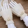 Fingerless Gloves Detachable Cuffs Ruched Pleated Lace Fake Sleeves Cuffs Lolita Matching