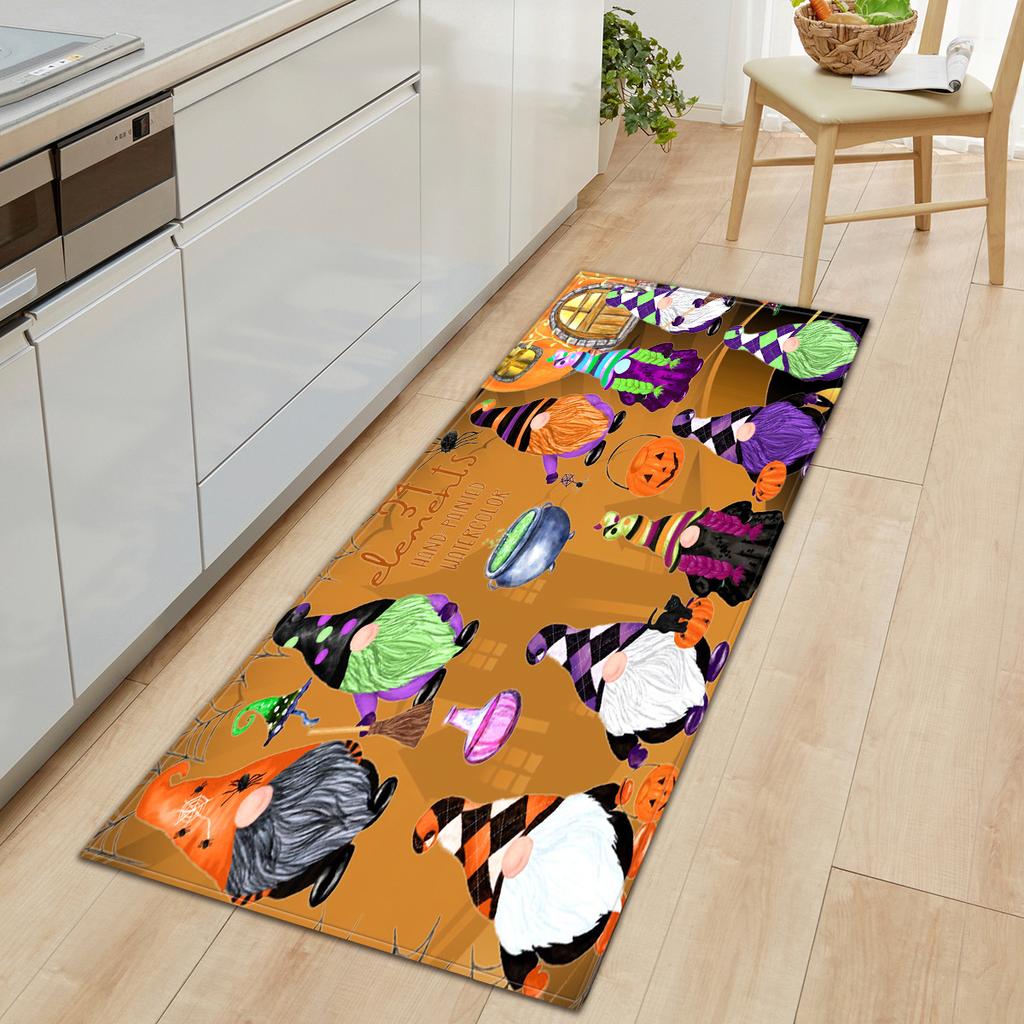 Faceless Doll Halloween Door Mat Kitchen Absorbent Strip Bedroom Non-Slip Floor Mat Living Room Carpet