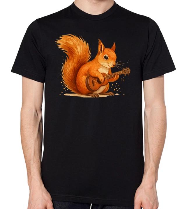 Squirrel Playing Guitar T-Shirt S