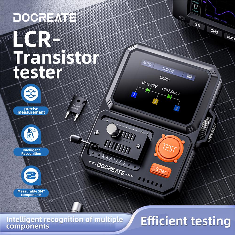 LCR-D2 Transistor Tester Diode Triode Transistor Capacitance Meter Resistance LCR ESR inductance Meter Multifunctional Tester