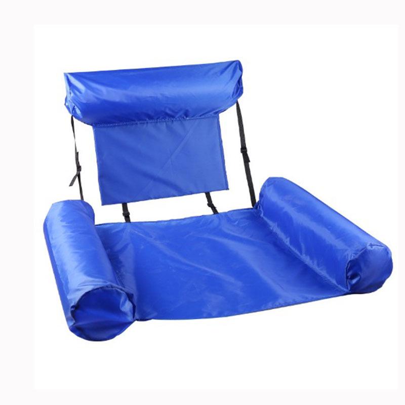 Inflatable Water Recliner Hammock Floating Bed - Foldable Dual-Use Sofa Float