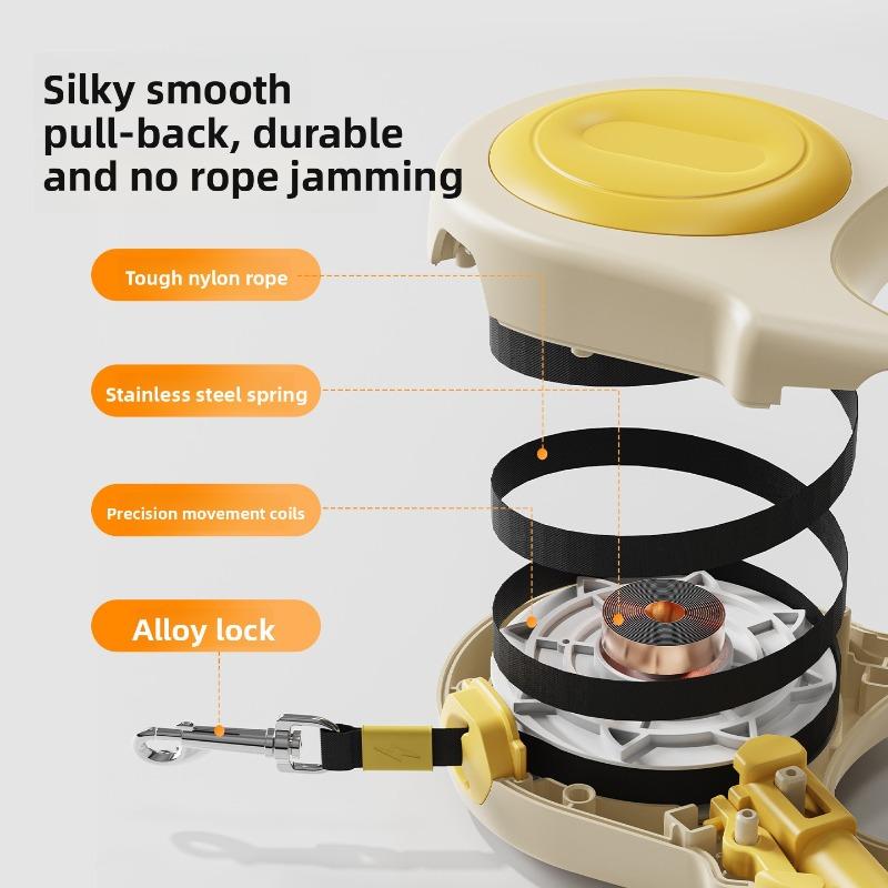 Automatic Retractable Dog Leash for Dog Control - Golden Retriever and Border Collie Dog Walking Rope