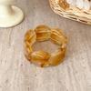 Leichtes klobiges Harz-Armband durchscheinend asymmetrisch marmoriert Stretch-Armband wasserdicht nickelfrei