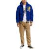 Polo Ralph Lauren Tiger Letter Embroidered Fleece Hooded Baseball Jacket Men Jacket Blue 710775932-001