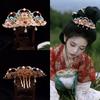 Hanfu Cloisonne Headdress: Ancient Style Tassel Hair Crown Accessory