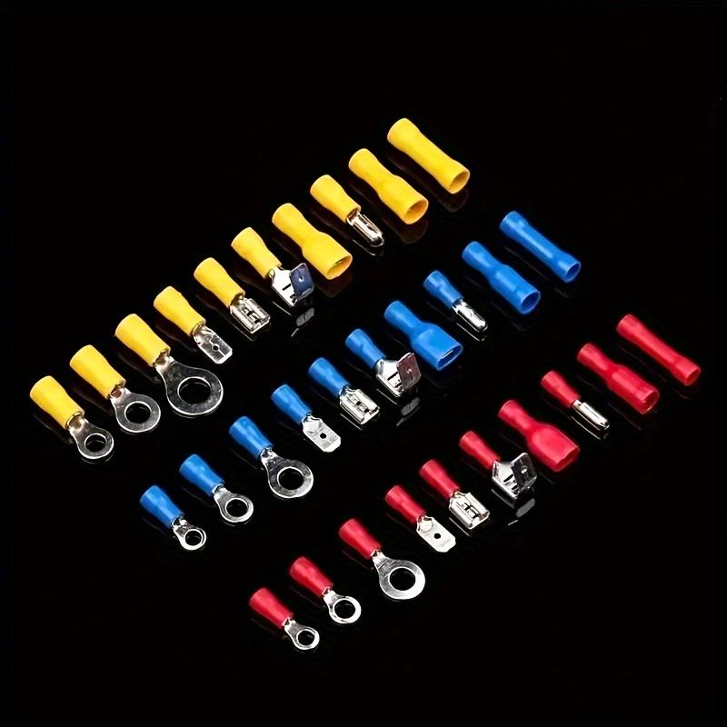 Insulated Electrical Wire Terminals Crimp Connectors Assorted Set, Color-Coded with Storage Box for Automotive Wiring