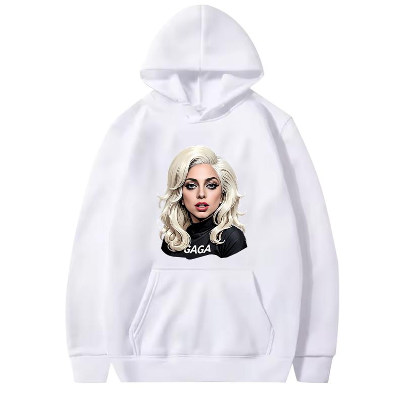 Felpa Grafica Classica Lady Gaga Uomo Donna Vintage Manica Lunga Felpa di Alta Qualità Con Stampa Oversize Casual Felpa Unisex