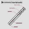M2 White Steel 3-Flute Straight Shank End Mill, 8mm, 6mm, 12mm, Aluminum Cutter, Fully Ground Stainless High-Speed Steel