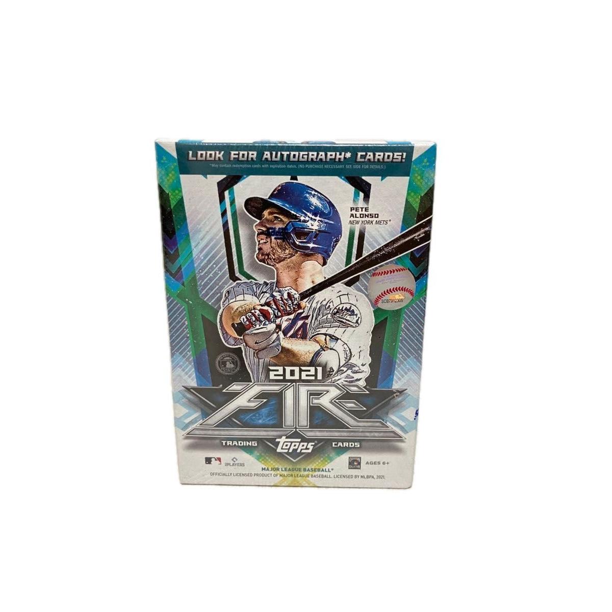 Used Topps FIRE 2021 MLB Blaster Box with Shrink