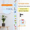 Children's Room 2m Self-Adhesive Height Chart Stickers - Cartoon Design for Baby Measurement & Wall Decoration