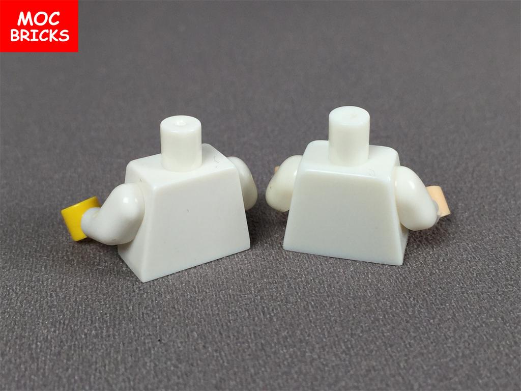 10pcs MOC Bricks Suit Chef doctor Body Part Torso Building Blocks Accessories Assembles Particles Toys Gifts