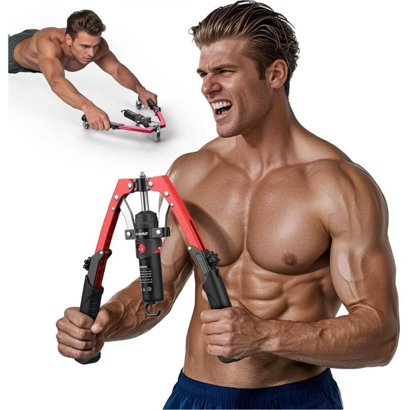 Verstellbare Hydraulische Kraft-Brustpresse Maschine Armtrainer Ganzkörper-Muskeltraining Armmaschine mit Zähler Ausdauernd