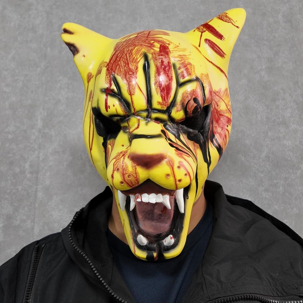 Hotline Cosplay Miami Tigre Tony Maschera Design Traspirante Confortevole per Adulti e Bambini Accessorio Costume Essenziale per la Festa di Halloween